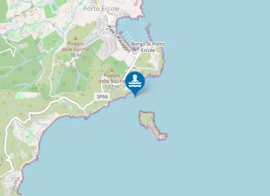 Map of PORTO ERCOLE - LE VISTE