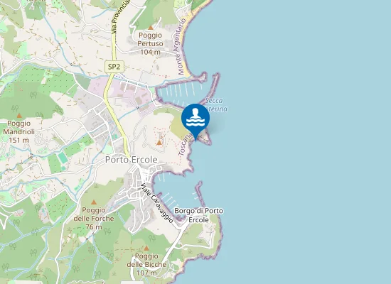 Map of PORTO ERCOLE - CALA S.CATERINA