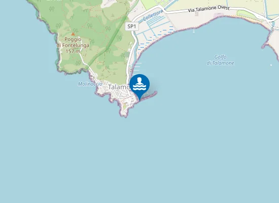 Map of TALAMONE - DIGA FORANEA