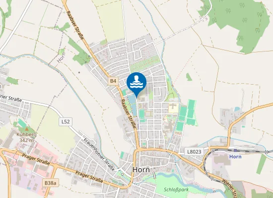 Map of Badeteich, Horn