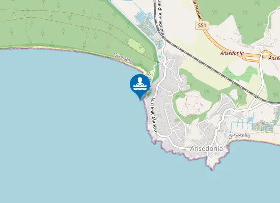 Map of FOCE CANALE ANSEDONIA