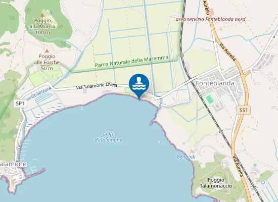 Map of TALAMONE - SPIAGGIA FERTILIA