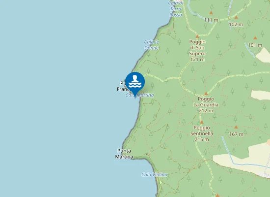 Map of CALA FRANCESE