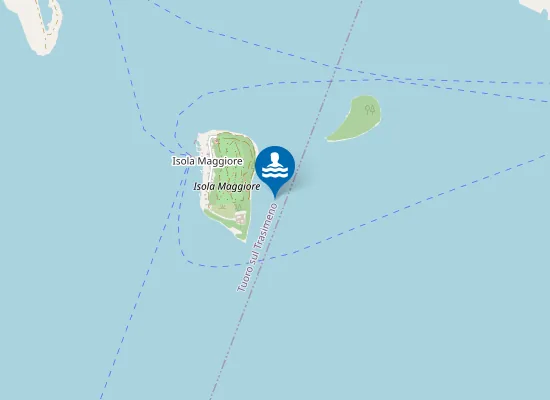 Map of ISOLA MAGGIORE PONTILE VECCHIO