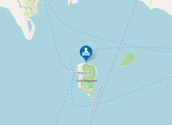 Map of ISOLA MAGGIORE SAN FRANCESCO