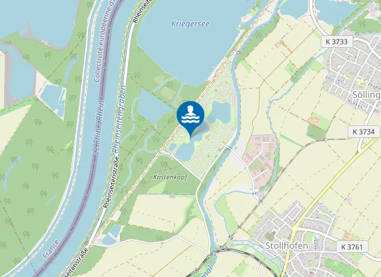 Map of STOLLHOFEN FREIZEITZENTRUM OBERRHEIN