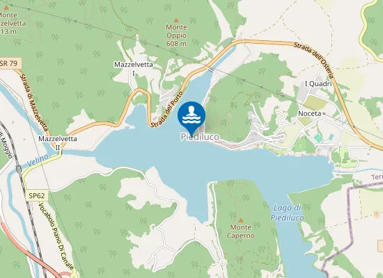 Map of PIEDILUCO CENTRO URBANO