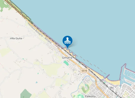 Map of 150 M NORD SOTTOPASSO FS LOC. GIMARRA