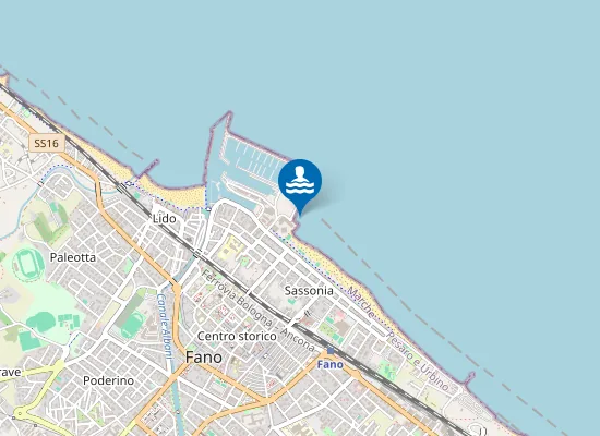 Map of SASSONIA NORD C/O IST. BIOLOGIA MARINA