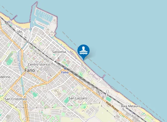 Map of SFIORATORE SASSONIA SUD