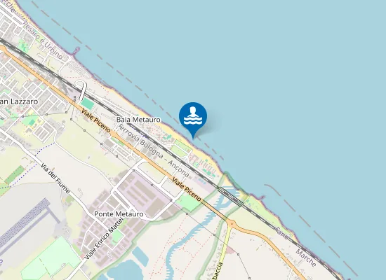 Map of BAIA METAURO - VIA DELLE BRECCE