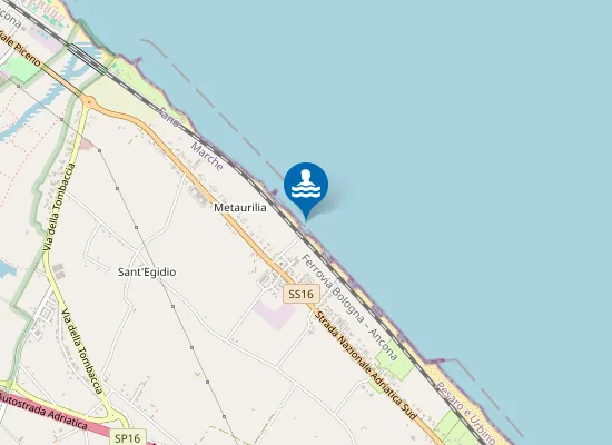 Map of METAURILIA STRADA A MARE C/O CHIESA