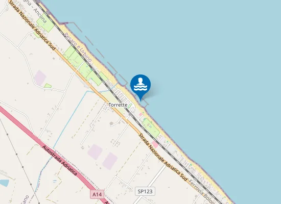 Map of TORRETTE LARGO BELLARIVA SCALETTA MARE