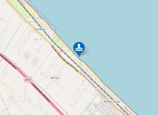 Map of PONTE SASSO - VIA AMMIRAGLIO CAPPELLINI CIV.44