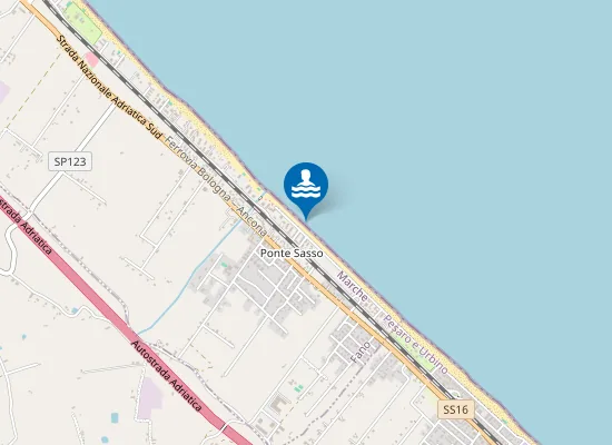 Map of PONTE SASSO - VIAFAA DI BRUNO CIVIA148