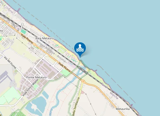 Map of 180 M NORD ASSE FIUME METAURO