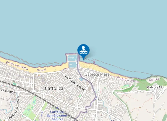 Map of 100 M Sud Tavollo