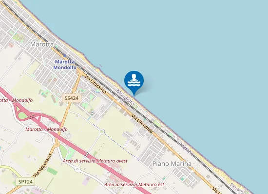 Map of CAMPING MAROTTA EX BATTISTI