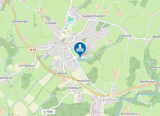 Map of Amtszell Singenberger Weiher