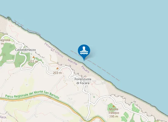 Map of FIORENZUOLA STRADA A MARE