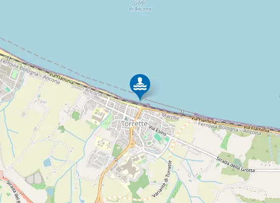 Map of PORTICCIOLO TORRETTE