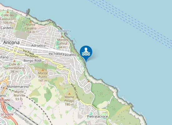 Map of PASSETTO SOTTO LA PISCINA COMUNALE