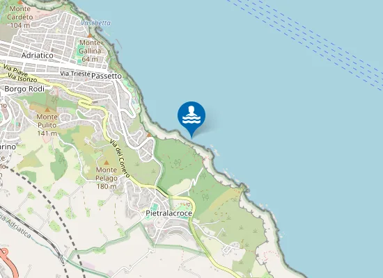 Map of PIETRALACROCE (CASA VERDE)