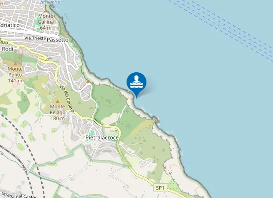 Map of PIETRALACROCE (CASA DIROCCATA)