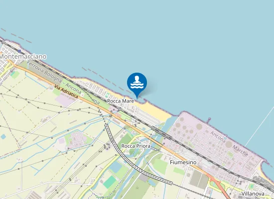 Map of FALCONARA NORD EX HOTEL LUCA