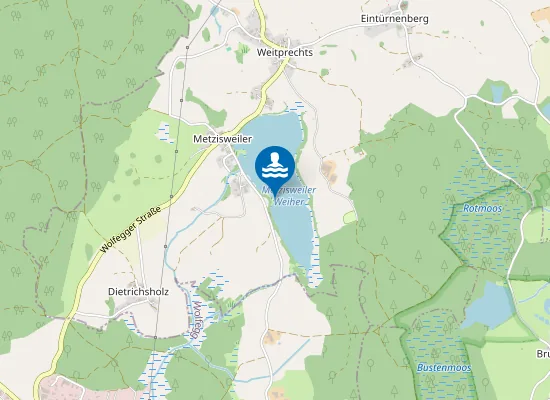 Map of Bad Wurzach Metzisweilerweiher