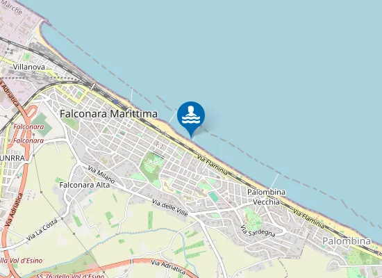 Map of ZONA ANTISTANTE V DEI MILLE