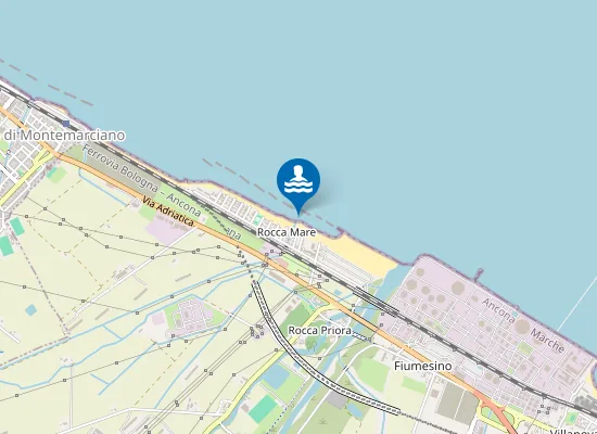 Map of FALCONARA NORD FOSSO NUOVO