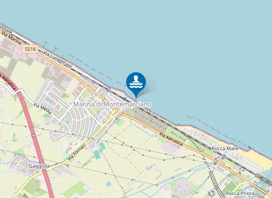 Map of CONFINE FALCONARA (FOSSO AVENA)