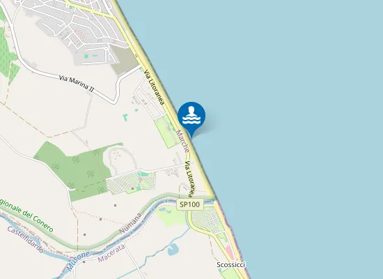 Map of 100 M Nord Punto 68