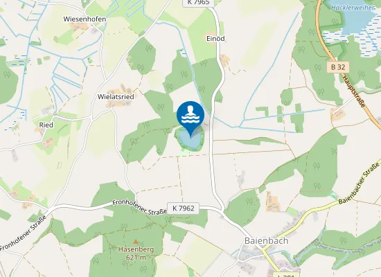 Map of FRONREUTE BIBERSEE