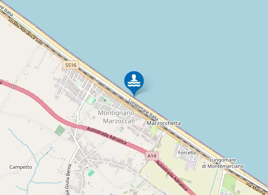 Map of COLONIA PORCELLI TOLENTINO