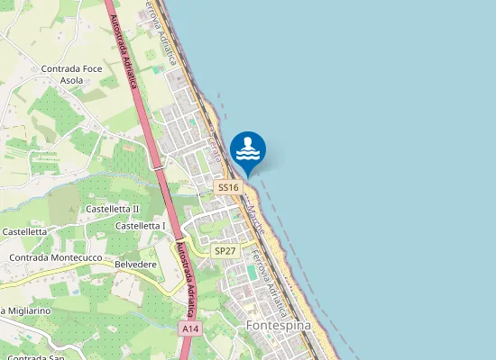 Map of IN DIREZIONE FOSSO CARONTE