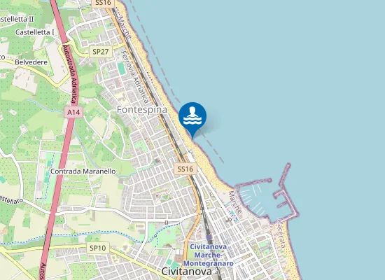 Map of IN DIREZIONE FOSSO MARANELLO