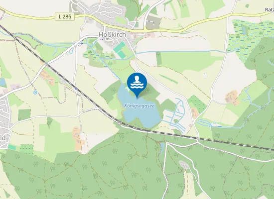 Map of KOENIGSEGGSEE HOSSKIRCHER STRAND