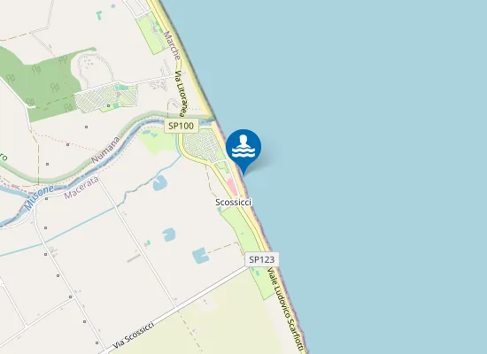 Map of 500 M SUD FOCE FIUME MUSONE