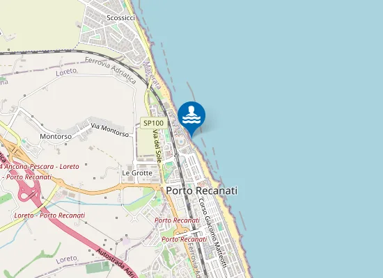 Map of 100 M Nord Scarico Fiumarella