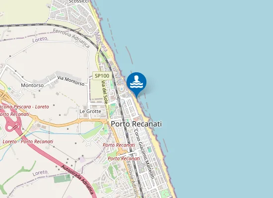 Map of 100 M Sud Scarico Fiumarella