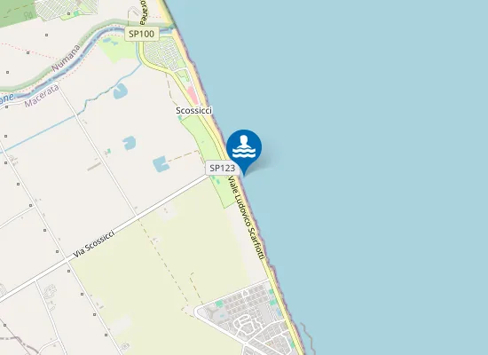 Map of 100 M Sud Strada Provinciale Sorbelli