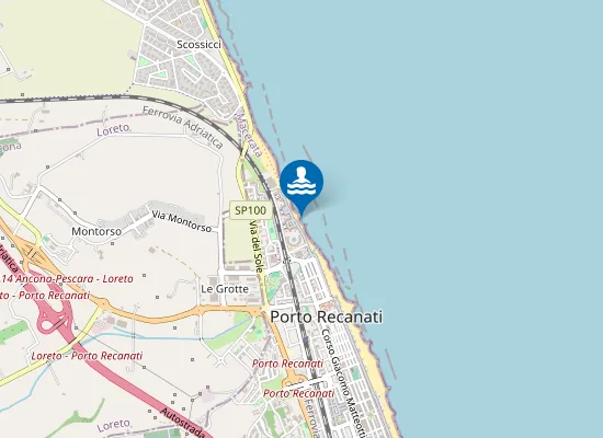 Map of 200 M NORD SCARICO FIUMARELLA