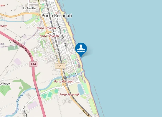 Map of 300 M NORD FOCE FIUME POTENZA