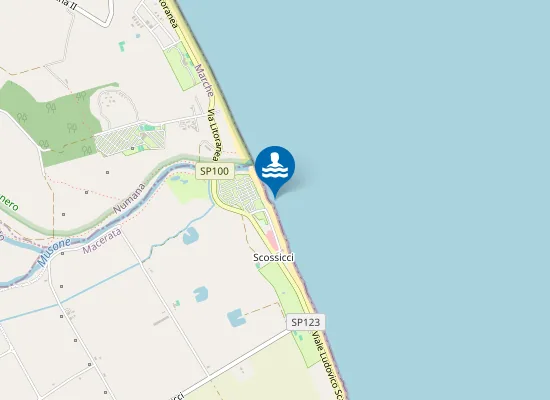 Map of 300 M SUD FOCE FIUME MUSONE