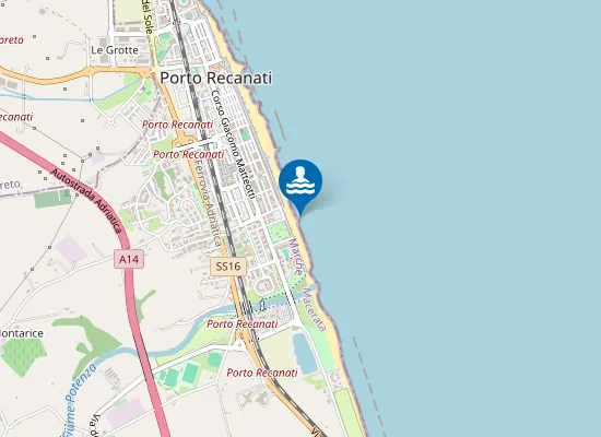 Map of 400 M NORD FIUME POTENZA