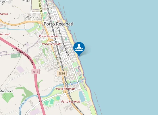 Map of 500 M NORD FIUME POTENZA