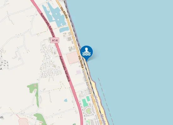 Map of 100 M Nord Scarico Depuratore Comunale