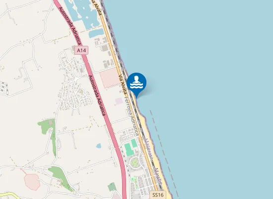 Map of 100 M Sud Scarico Depuratore Comunale